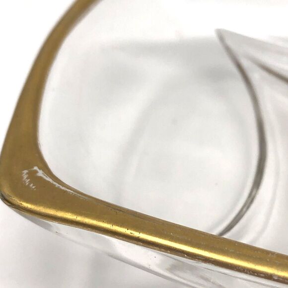 Vintage Georges Briard Candy Dish MCM Hand Painted Copper Brown & Gold Leaf - Picture 9 of 10